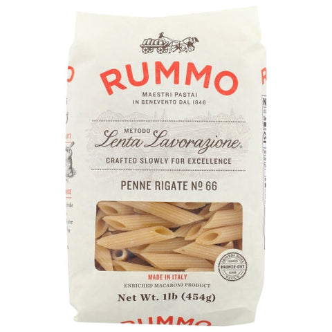 Rummo, Pasta Penne Rigate, 16 Oz(Case Of 12)