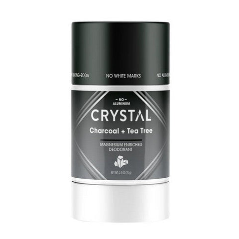Crystal, Deodorant Magnesium Enriched, Charcoal & Tea Tree 2.5 Oz
