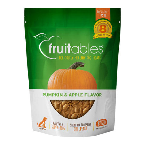 Fruitables, Pumpkin & Apple Flavor Crunchy Dog Treats, 7 oz