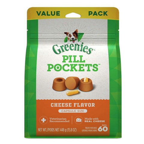 Greenies, Pill Pockets Cheese Flavor Capsules, 60 count