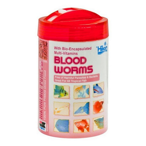 Hikari, Bloodworms - Freeze Dried, 0.42 oz - 12 Grams