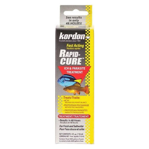 Kordon, Rapid Cure Ich & Parasite Treatment, 4 oz - (Treats 2,000 Gallons)