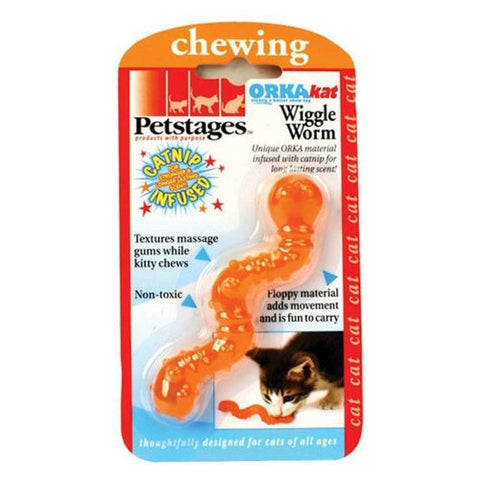 Petstages, ORKAkat Wiggle Worm Cat Toy, 1 count