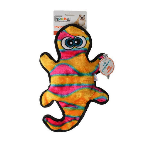 Orange & Yellow Gecko Dog Toy 2 Squeaders - 13" Long by Invincibles