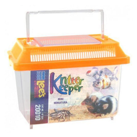 Kritter Keeper with Lid Mini - 7.13"L x 4.38"W x 5.5"H by Lee's