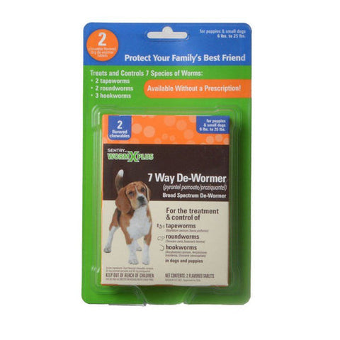 Sentry, Worm X Plus - Small Dogs, 2 Count