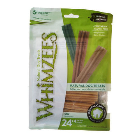 Whimzees, Natural Dental Care Stix Dog Treats, Small - 28 Pack - (Dogs 15-25 lbs)