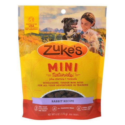 Zuke's, Mini Naturals Dog Treat - Wild Rabbit Recipe, 6 oz