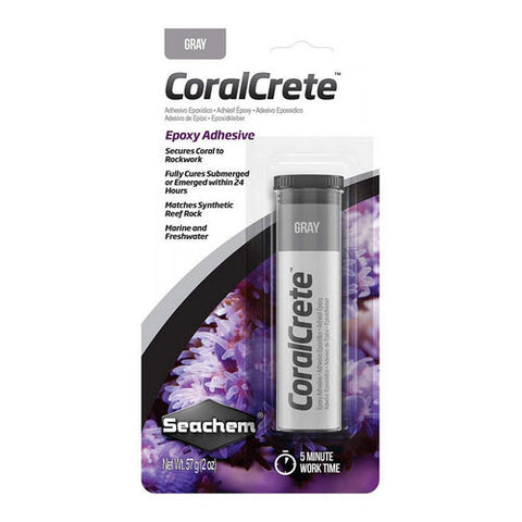 Seachem, CoralCrete Gray Epoxy Adhesive, 2 oz