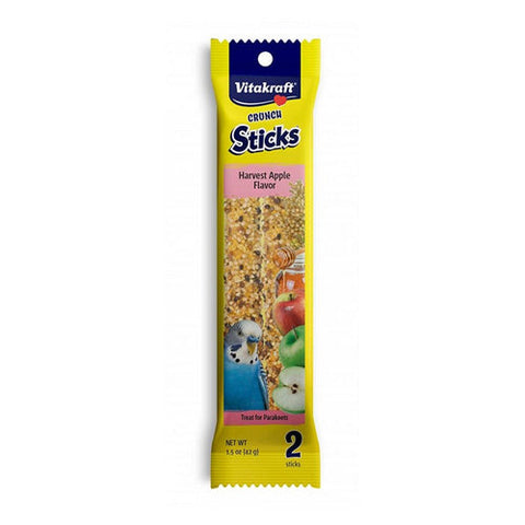 Vitakraft, Crunch Sticks Harvest Apple Parakeet Treats, 2 Pack