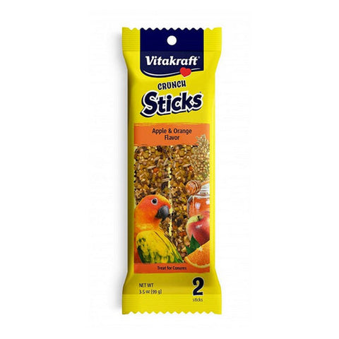 Vitakraft, Crunch Sticks Apple & Orange Conure Treats, 2 Pack