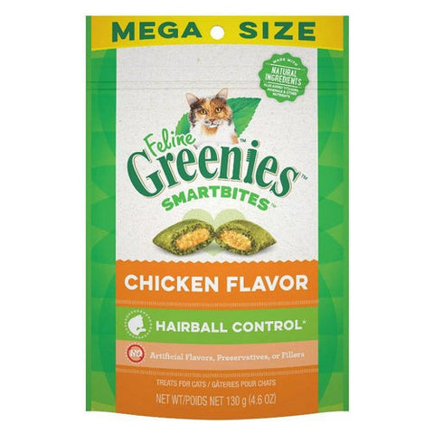 Greenies, Greenies SmartBites Hairball Control Chicken Flavor Cat Treats, 4.6 oz