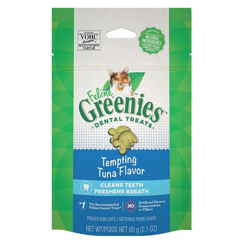 Greenies, Greenies Feline Dental Treats Tempting Tuna Flavor, 2.1 oz