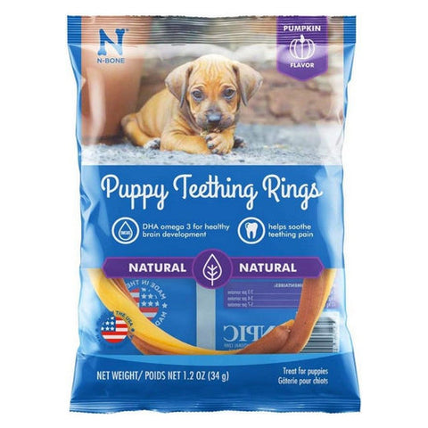 N-Bone, N-Bone Puppy Teething Rings Pumpkin Flavor, 1 count