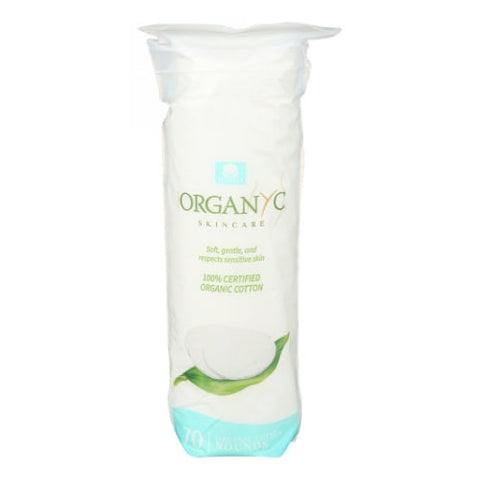 Organyc, Cotton Round, 70 Count