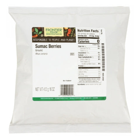Frontier Coop, Ground Spice Sumac Berries, 16 Oz