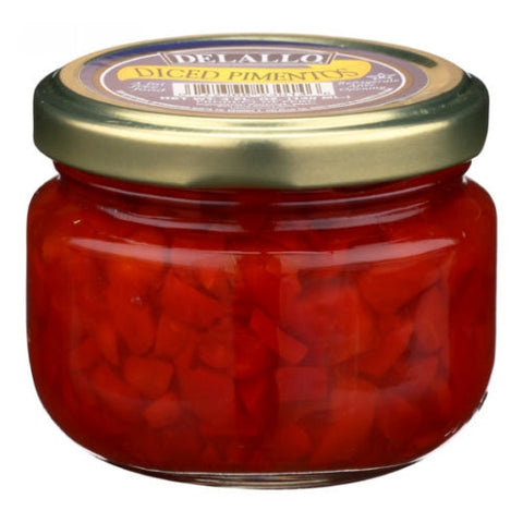 Diced Pimentos 4 Oz by Delallo