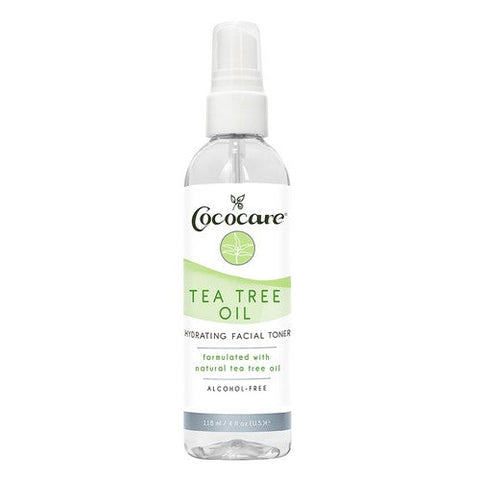 Hydrating Facial Toner Alcohol-Free Tea Tree Oil 4 Oz by CocoCare