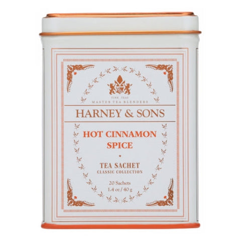 Hot Cinnamon Spice Tea 20 Bags (Case of 4) by Harney & Sons