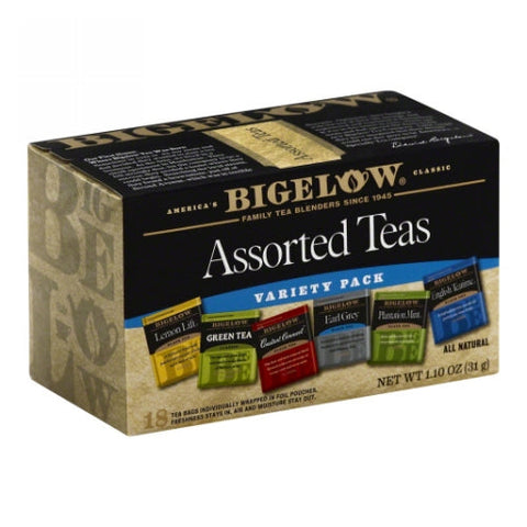 Assorted Green Tea Variety Pack 18 Bags (Case of 6) by Bigelow