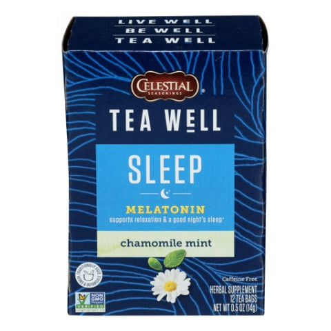 Sleep Wellness Tea 12 Bags (Case of 6) by Teawell