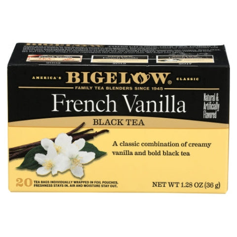 French Vanilla Black Tea 20 Bags (Case of 6) by Bigelow
