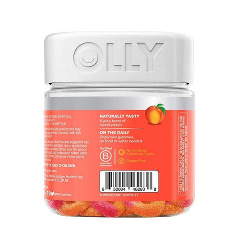 Olly, Collagen Gummy Rings Peach Bellini, 30 Gummies