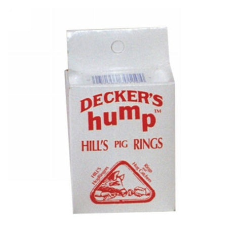 Decker, Hump Hill's Rings for Swine Pig, 100 Count