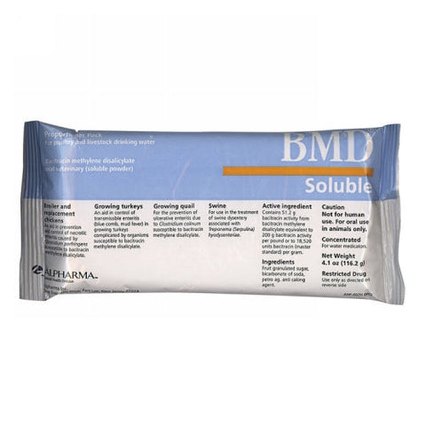 Alpharma, BMD Soluble Powder for Swine and Poultry, 4.1 Oz