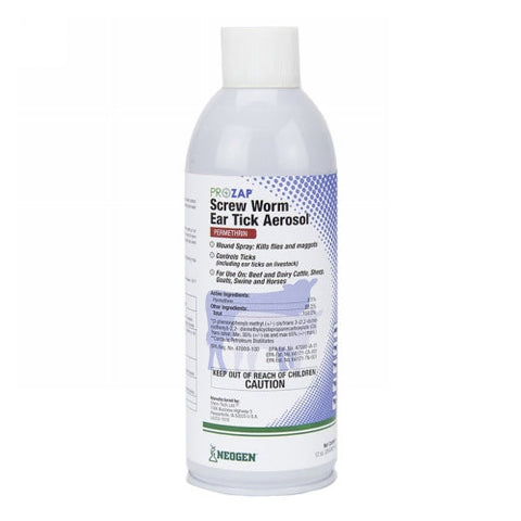 Prozap, Prozap Screw Worm/Ear Tick Aerosol, 12 Oz