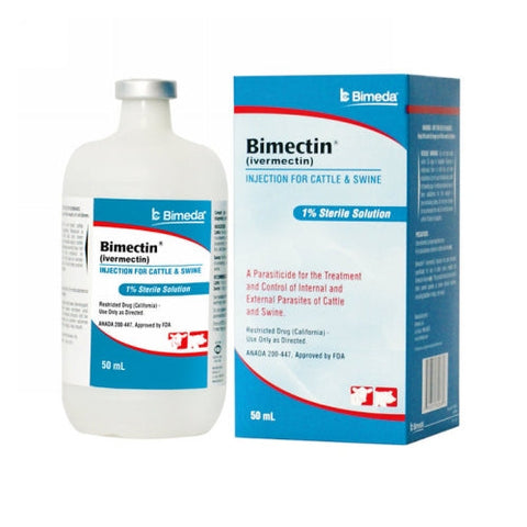 Bimeda, Bimectin Injection for Cattle and Swine, 50 ML