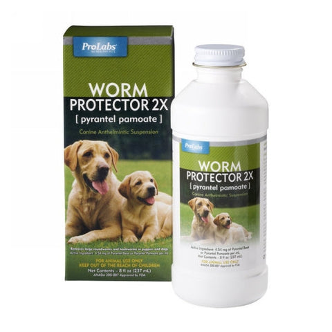 Prolabs, Worm Protector 2X Liquid Dog Dewormer, 237 ml