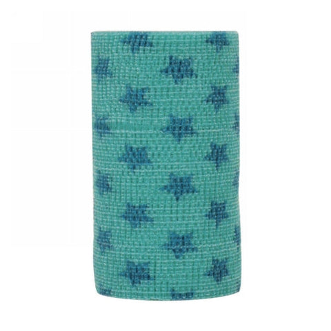 Andover, PowerFlex Bandage Blue Stars on Aqua, 1 Each