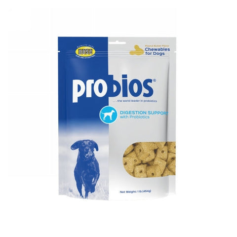 Probios, Probios Chewables Digestion Support with Probiotics for Dogs, 1 Lb