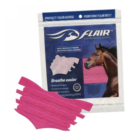 Flair, Flair Equine Nasal Strips Pink, 1 Each
