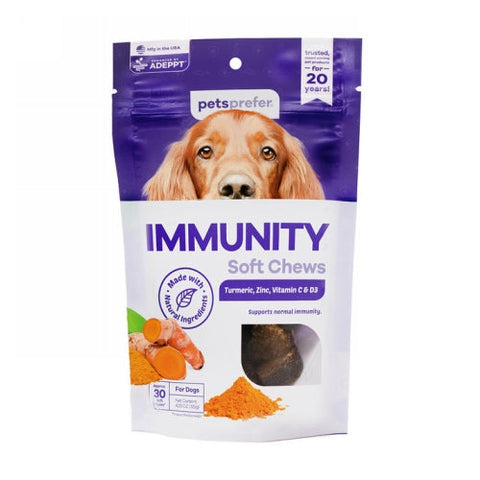 Petsprefer, Immunity Soft Chews or Sticks for Dogs, 30 Soft Chews