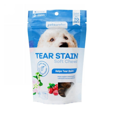Petsprefer, Tear Stain Soft Chews for Dogs, 30 Soft Chews