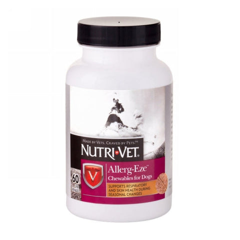 Nutri-Vet, Nutri-Vet Allerg-Eze Chewables for Dogs, 60 Soft Chews