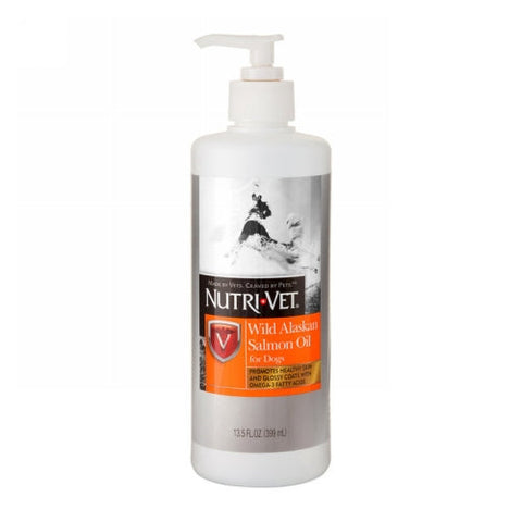 Nutri-Vet, Nutri-Vet Wild Alaskan Salmon Oil for Dogs, 13.5 Oz