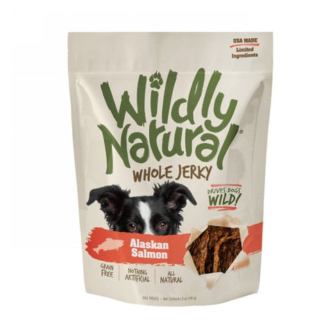 Wildly Natural, Wildly Natural Whole Jerky Strips for Dogs Alaskan Salmon, 5 Oz