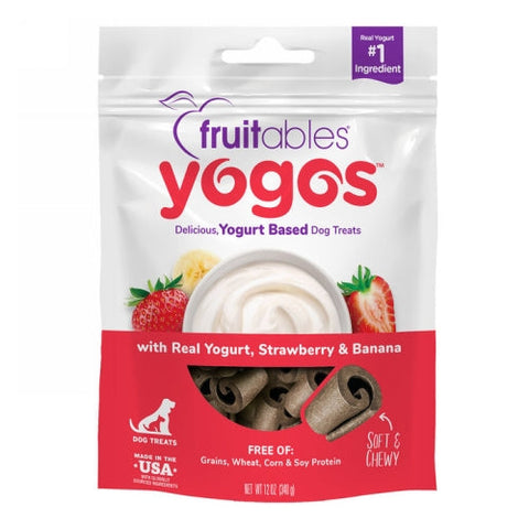 Fruitables, Fruitables Yogos Dog TreatsStrawberry & Banana, 12 Oz