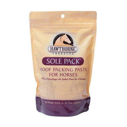 Hawthorne, Sole Pack Hoof Packing Paste Paddies for Horses, 4 Packets