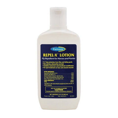 Farnam, Repel-X Fly Repellent Lotion for Horses, 8 Oz