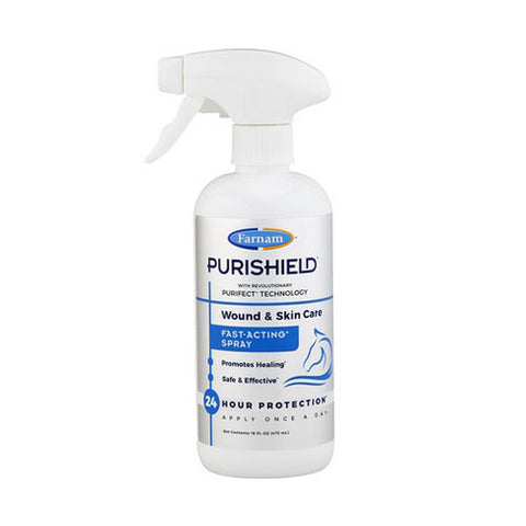 Farnam, PuriShield Wound & Skin Care Spray, 16 Oz