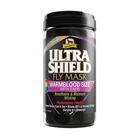 Absorbine, Ultra Shield Fly Mask with Ears Warmblood, 1 Count