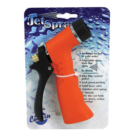 Coburn, JetSpray Pistol-Grip Nozzle Orange, 1 Each