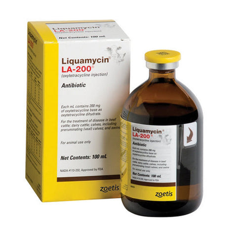 Zoetis, Liquamycin LA-200 Oxytetracycline Injection, 100 ML