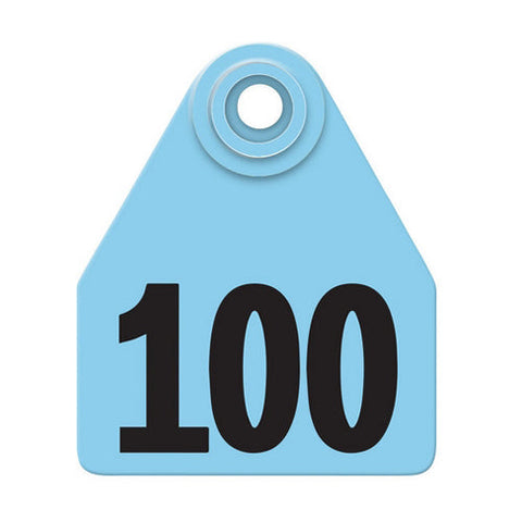 Allflex, Allflex Global Medium Numbered Tags 76-100 Blue, 1 Count