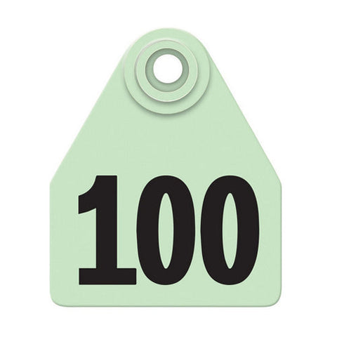 Allflex, Allflex Global Medium Numbered Tags 76-100 Green, 1 Count