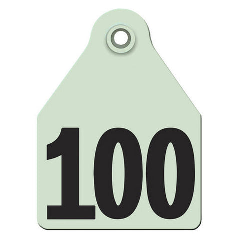Agritags, AgriLabs Large Numbered AgriTags 76-100 Green, 1 Count
